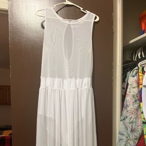 Sheer bodysuit maxi dress